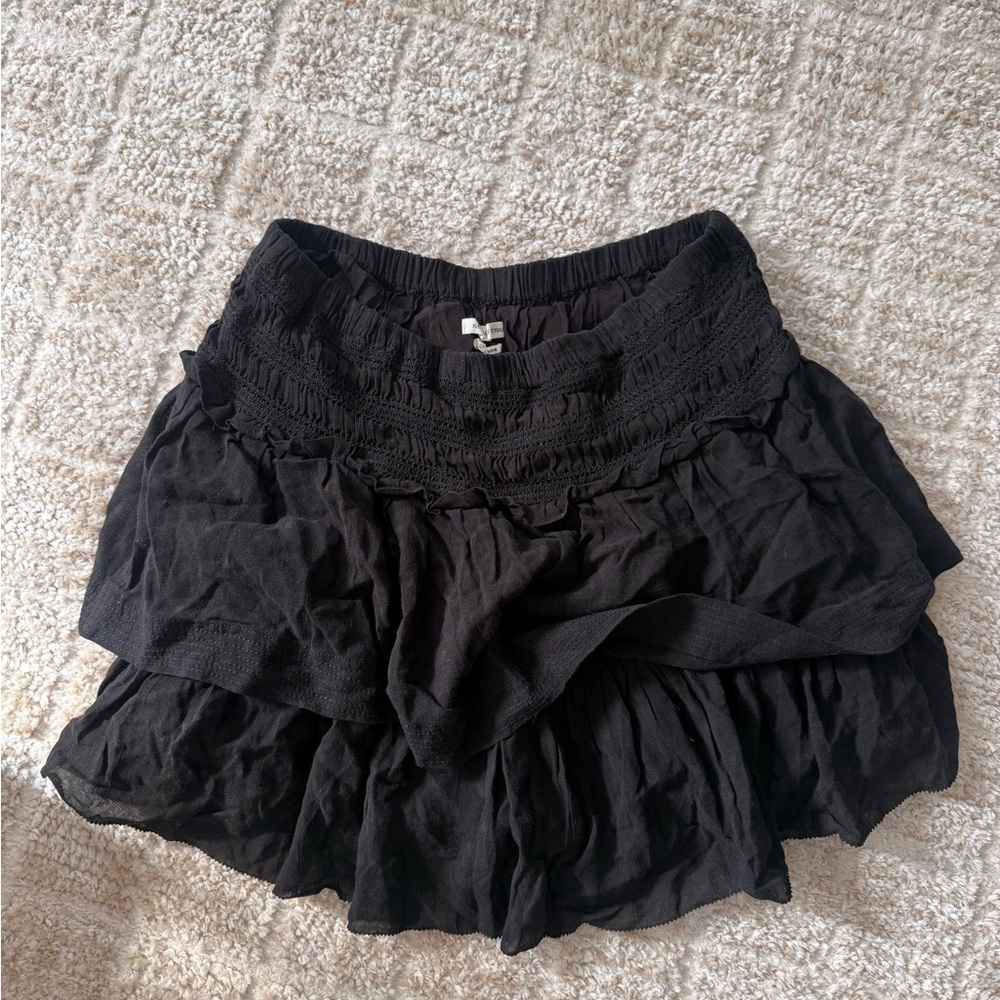 Isabel Marant Étoile Black Tiered Mini Skirt